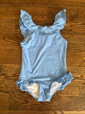The Beaufort Bonnet Company Light Blue Toddler Swimsuit